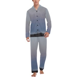 Baby Whispers Men's V-Neck Long Pajama Set