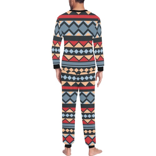 Geometric Abstract - Tribal, Men's PJs Men's All Over Print Pajama Set