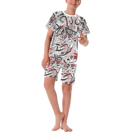 Model 2 Big Boys' Short Pajama Set