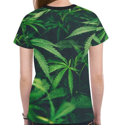 Herbal New All Over Print T-shirt for Women (Model T45)