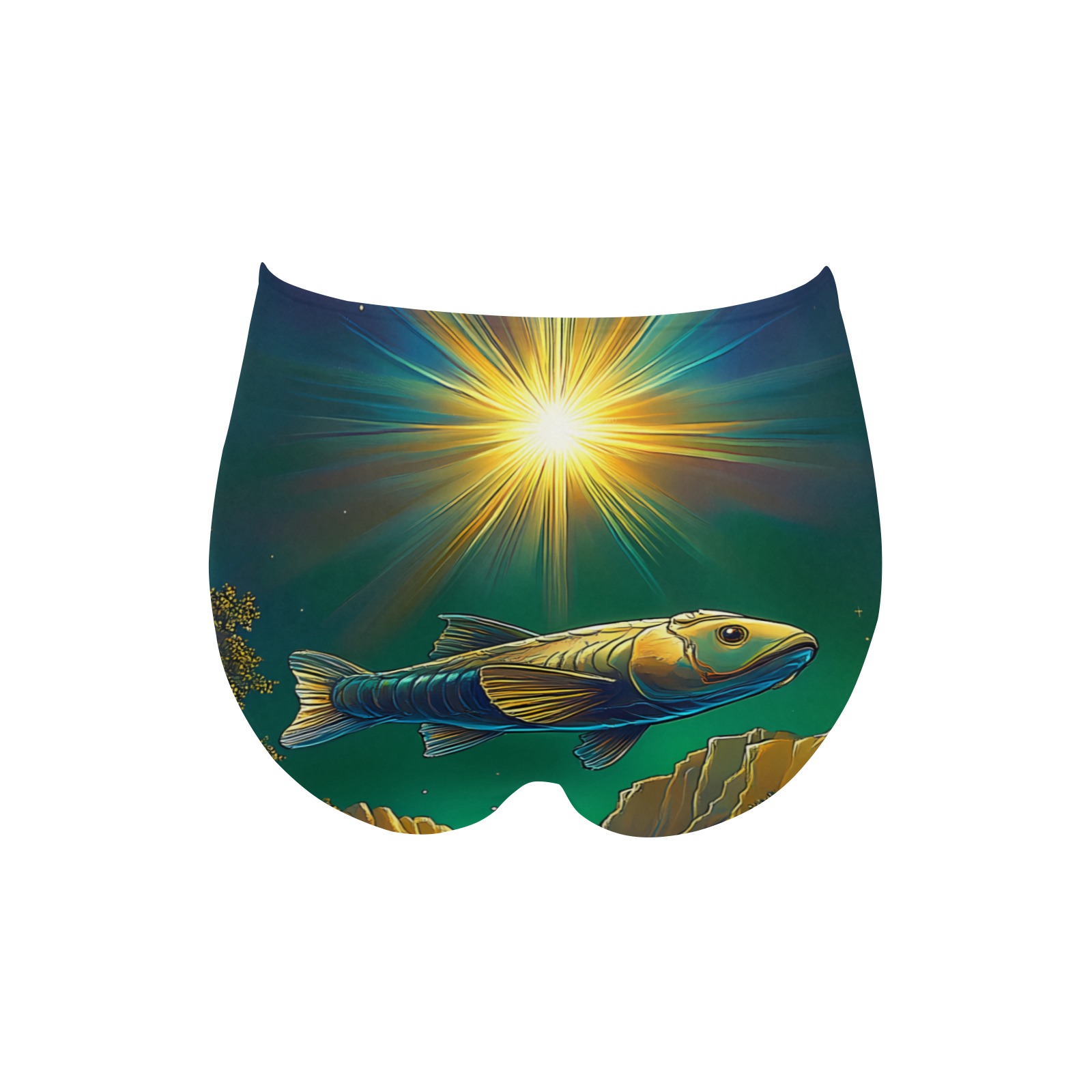 Celestial Swim High-Waisted Bikini Bottom (Model S34)