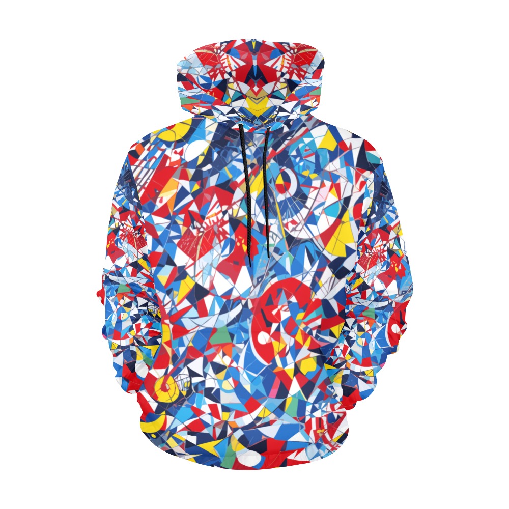 Pleasing geometrical contemporary art. All Over Print Hoodie for Women (USA Size) (Model H13)