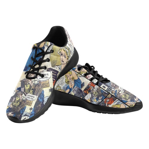 comic book love running shoe Women's Athletic Shoes (Model 0200)