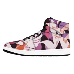 Paintbrush jungle 23 Men's High Top Sneakers (Model 20042)