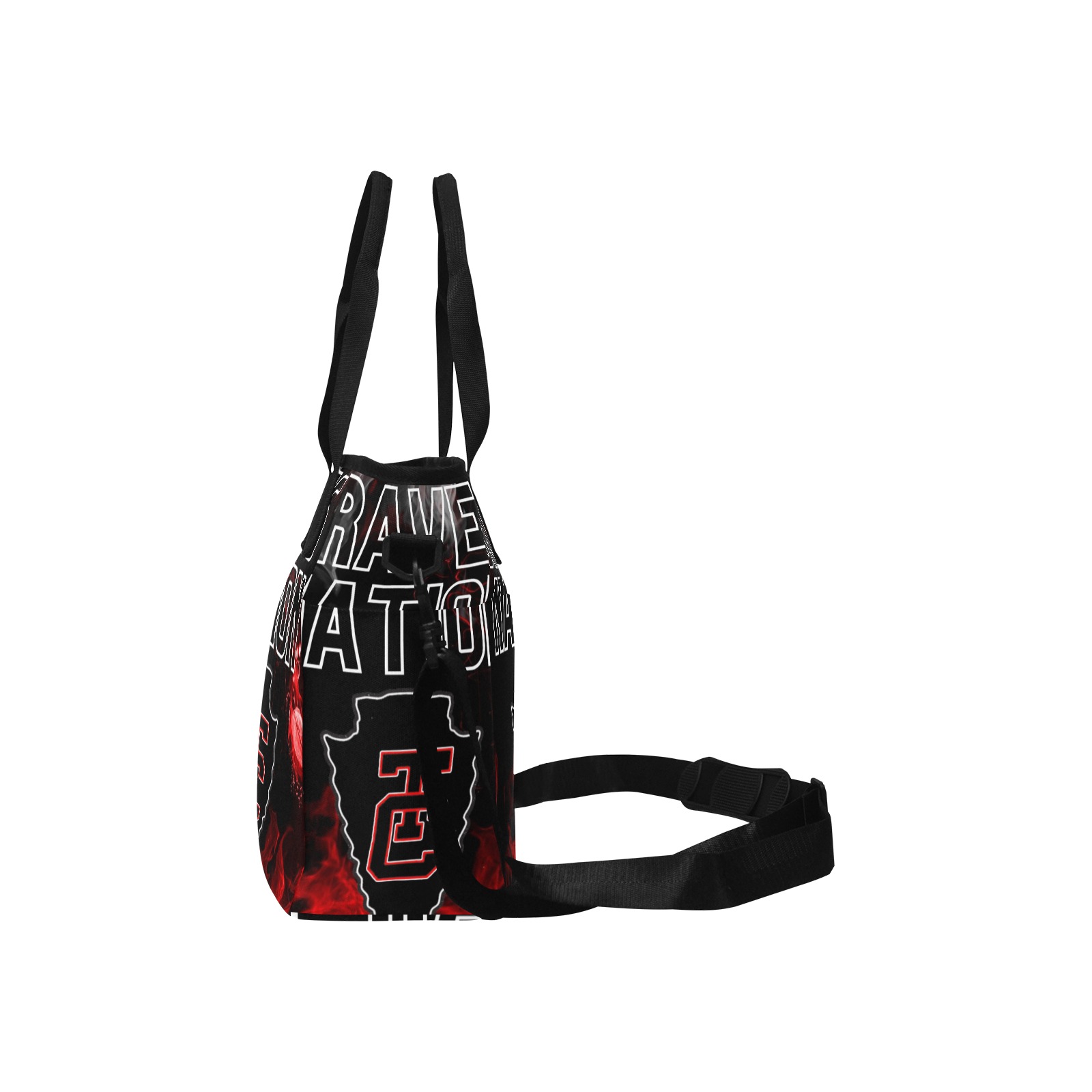 Braves Nation Insulated Tote Bag with Shoulder Strap (Model 1724)