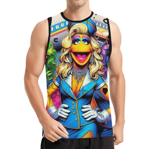 Puppet by Nico Bielow All Over Print Basketball Jersey