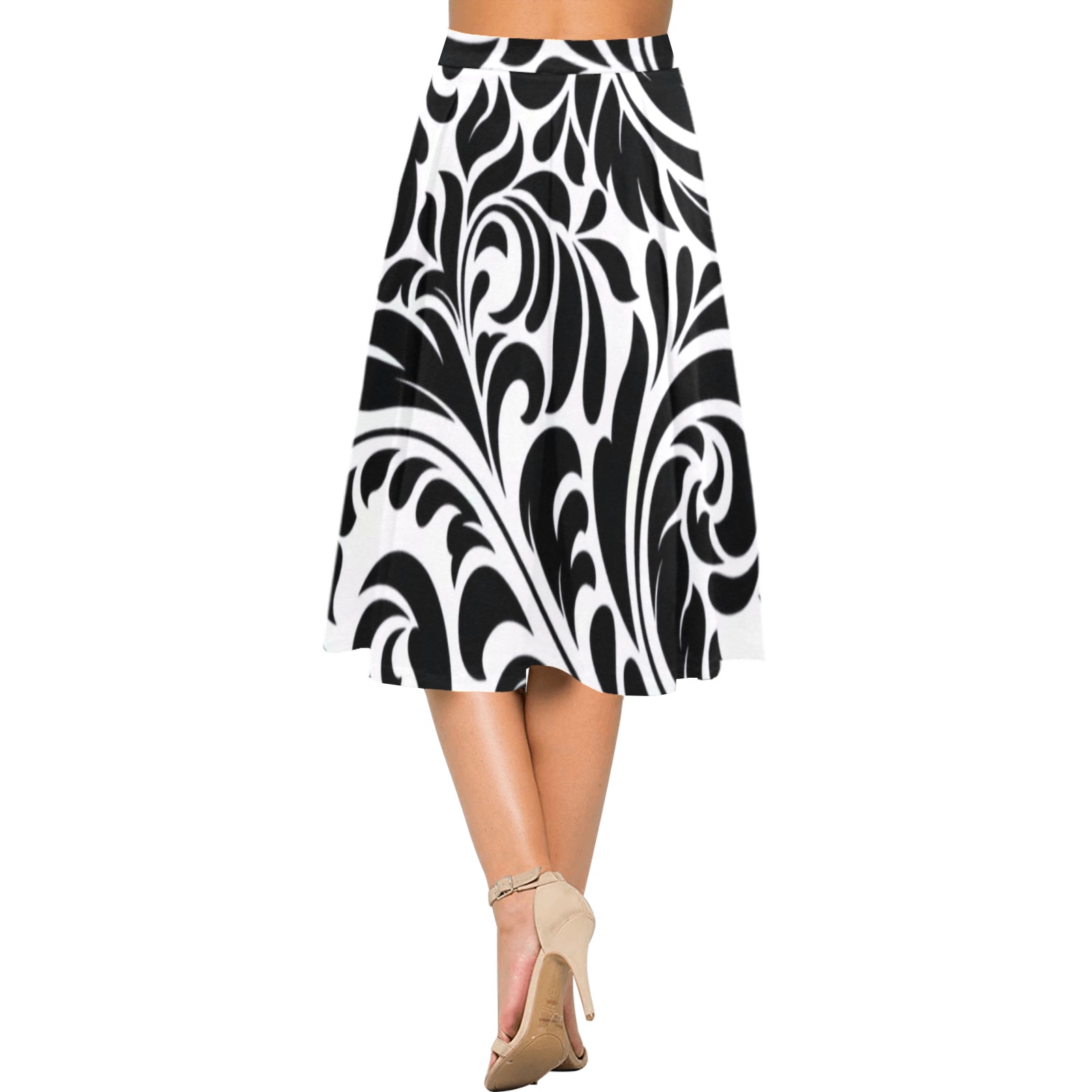 eggg Mnemosyne Women's Crepe Skirt (Model D16)