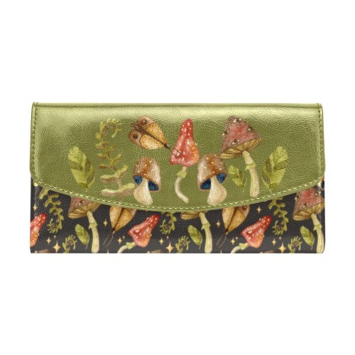 Toadstools Wallet Purse Women's Flap Wallet (Model 1707)