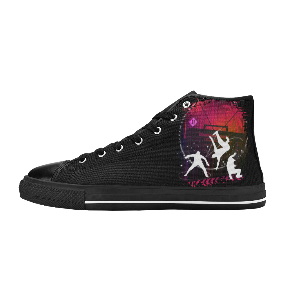 The Breakers Women's Classic High Top Canvas Shoes (Model 017)