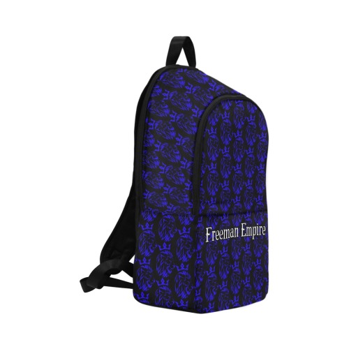 Freeman Empire Bookbag (Blue & Black) Fabric Backpack for Adult (Model 1659)