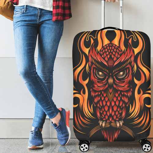Fire Owl Luggage Cover/Large 26"-28"