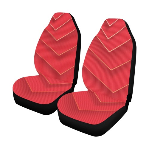 Red Layers Car Seat Covers (Set of 2)