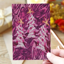 Christmas unique Greeting Card 4"x6"