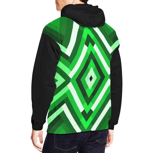 retrogreen All Over Print Hoodie for Men (USA Size) (Model H13)