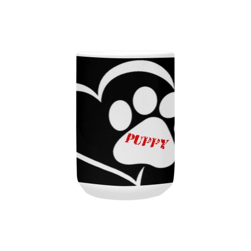 Puppy Paws Black by Fetishworld Custom Ceramic Mug (15OZ)
