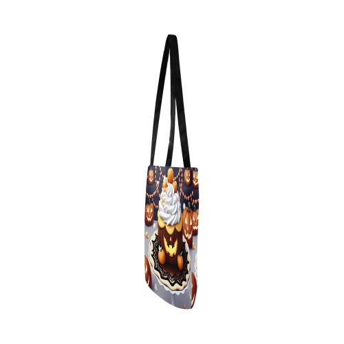 Deliciously Spooky Pumpkin Pie Cake Reusable Shopping Bag Model 1660 (Two sides)