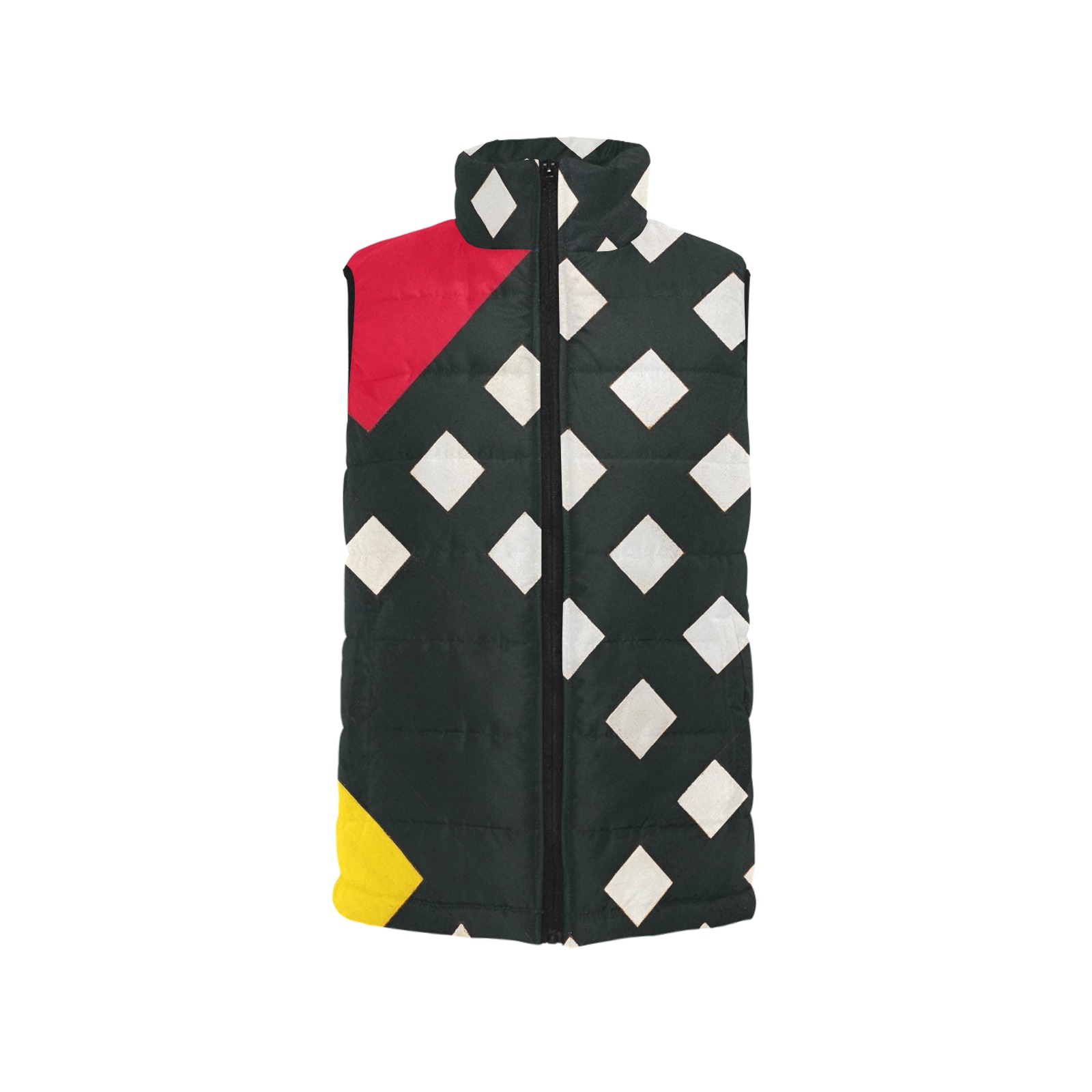 Counter-composition XV by Theo van Doesburg- Women's Padded Vest Jacket (Model H44)