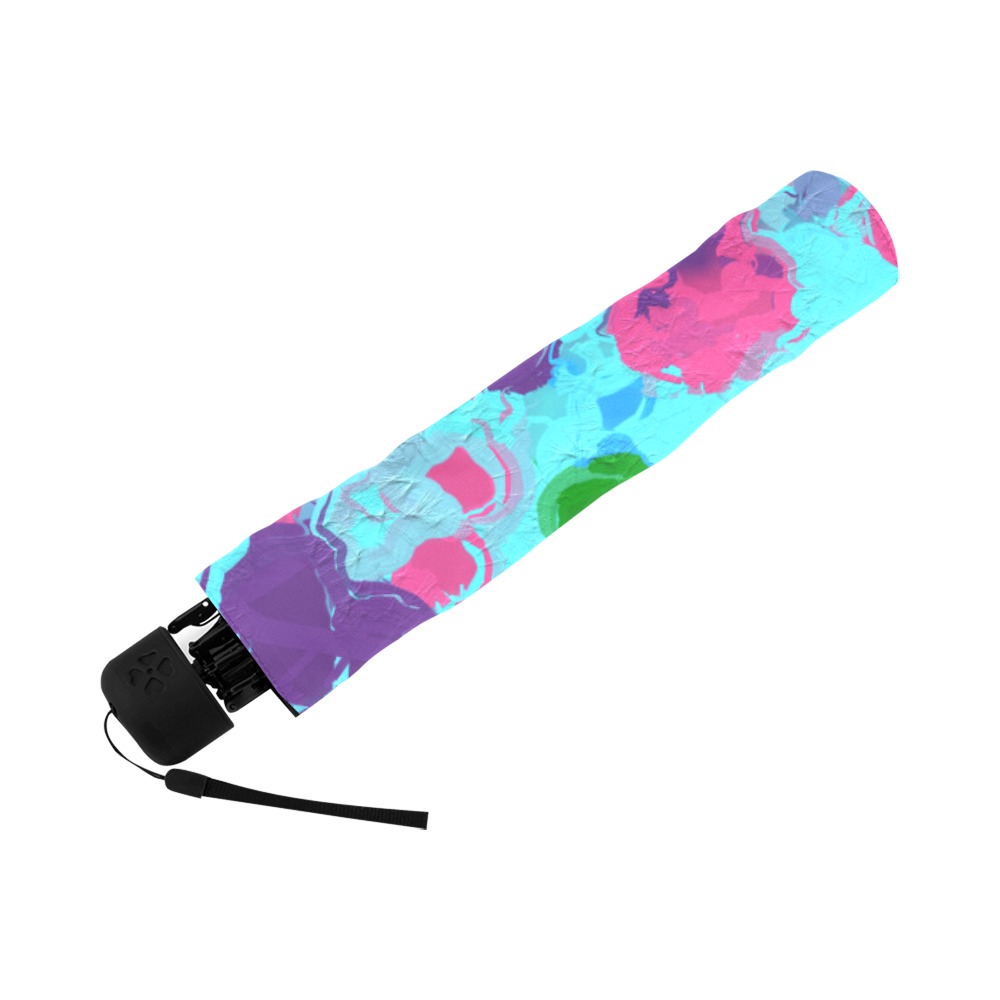 Mermaid Abstract Splatter Anti-UV Foldable Umbrella (U08)