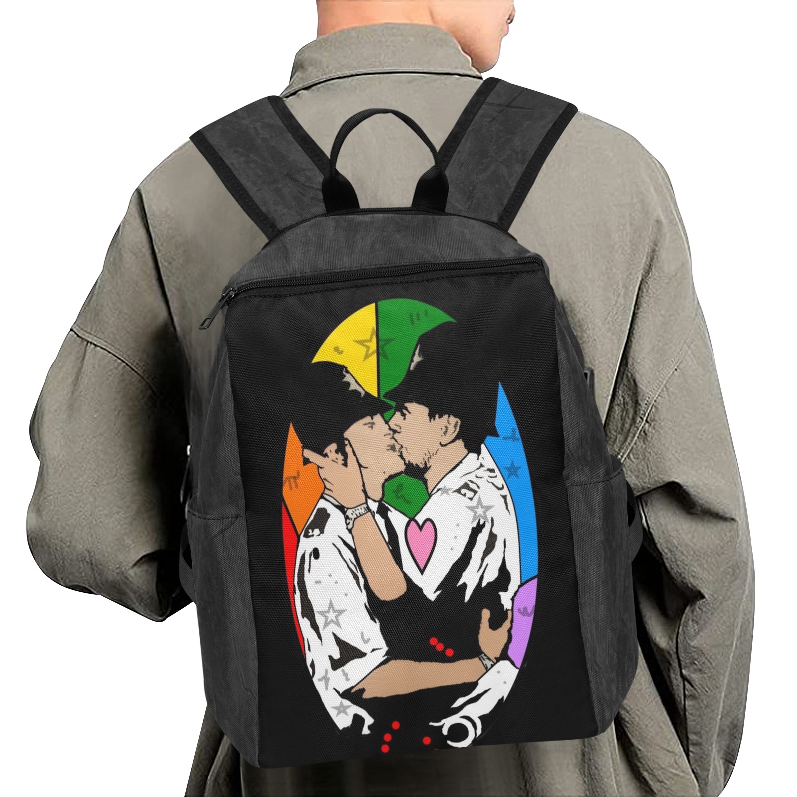 Cop Love by Fetishgayworld Lightweight Casual Backpack (Model 1730)