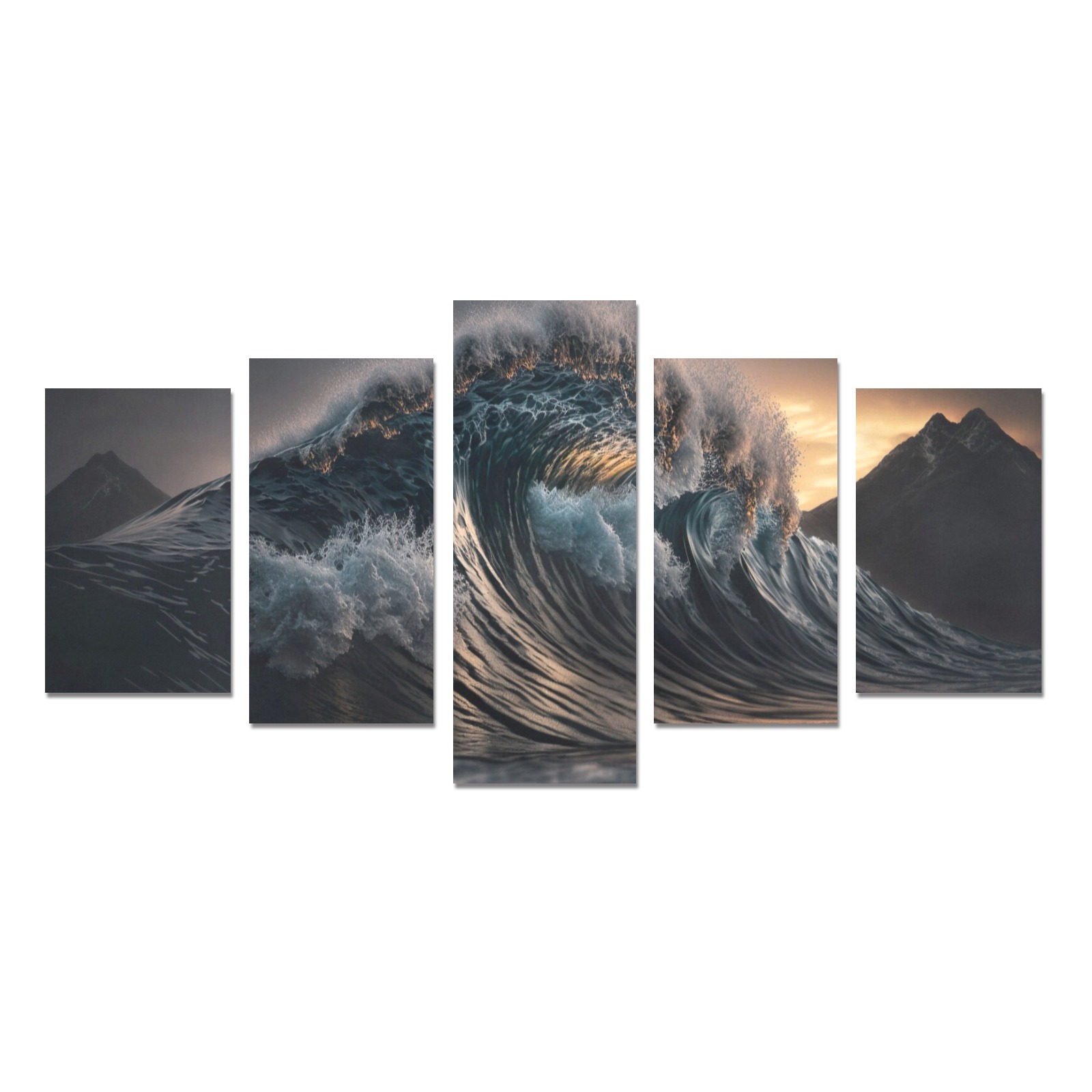 Wave 5 Canvas Print Sets C (No Frame)