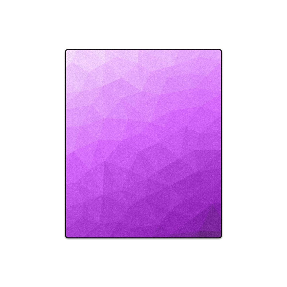 Purple gradient geometric mesh pattern Blanket 50"x60"