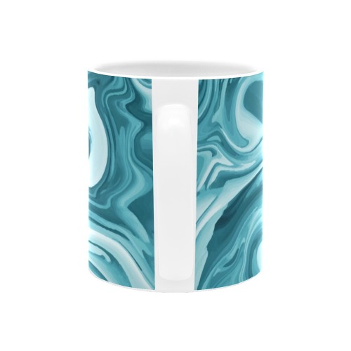 Marble Blue White Mug(11OZ)