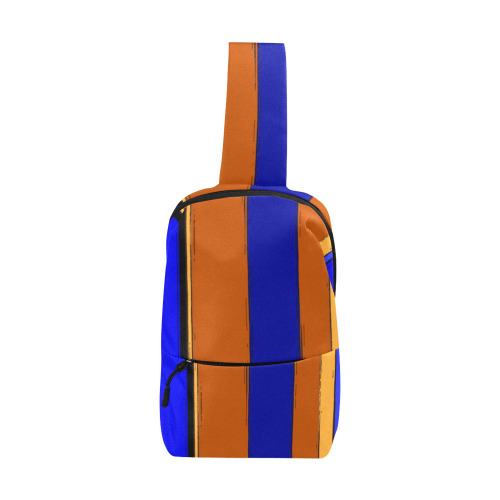 Abstract Blue And Orange 930 Chest Bag (Model 1678)