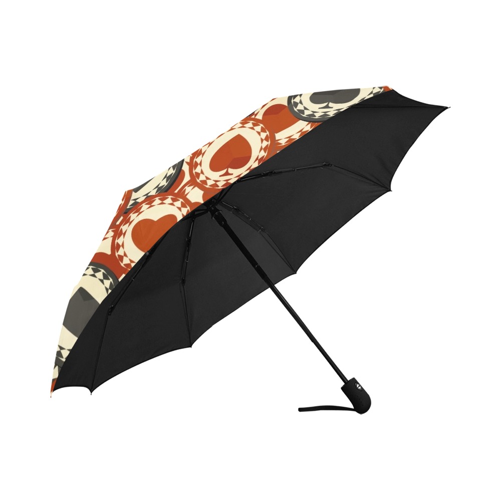 Poker Chips Anti-UV Auto-Foldable Umbrella (U09)