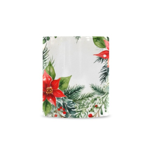 Christmas Wreath v2 Custom White Mug (11oz)