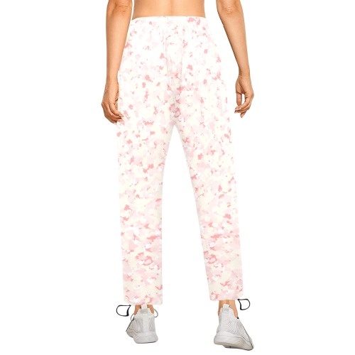 Tuesday Pink(13) Women's Quick Dry Cargo Sweatpants (Model L65)