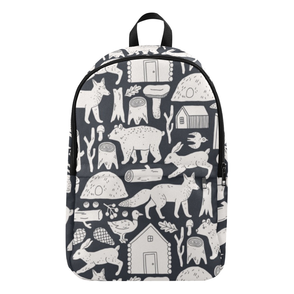 Cabin in the Wood Fabric Backpack for Adult (Model 1659)