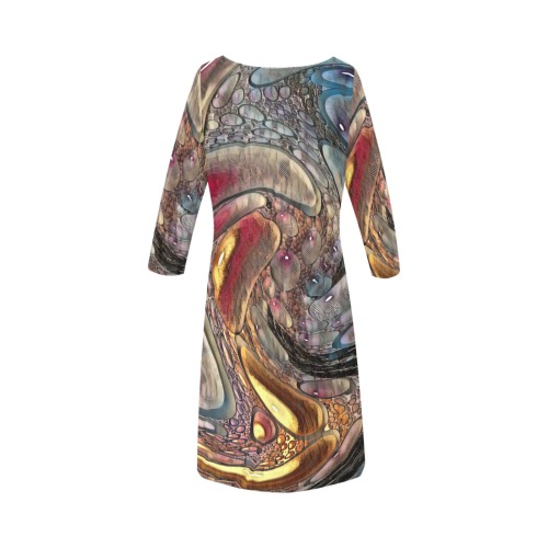 Esmonbijou Rhea Loose Round Neck Dress(Model D22)