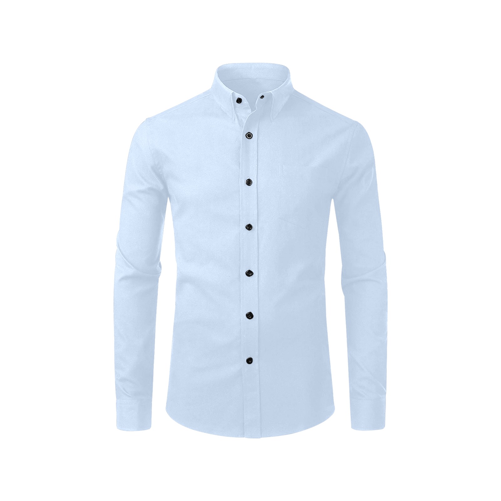 pastel blue Men's All Over Print Casual Dress Shirt (Model T61)