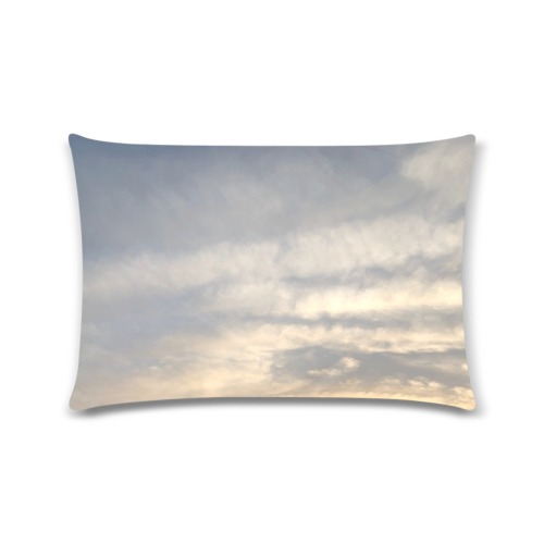 Rippled Cloud Collection Custom Zippered Pillow Case 16"x24"(Twin Sides)
