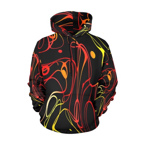 walkingthrufire All Over Print Hoodie for Women (USA Size) (Model H13)