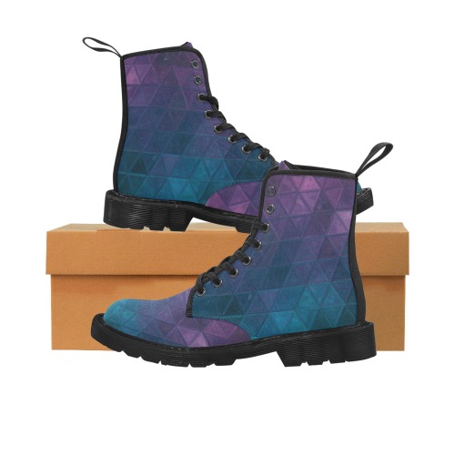 mosaic triangle 21 Martin Boots for Women (Black) (Model 1203H)
