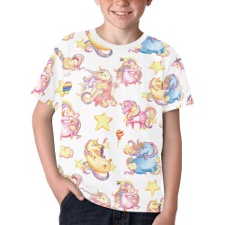 Happy Unicorns Kids' All Over Print T-shirt (Model T65)
