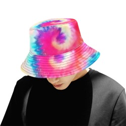 sombrero pescador espiral rosa All Over Print Bucket Hat for Men