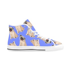 Pugs - Lavender Vancouver H Women's Canvas Shoes (1013-1)