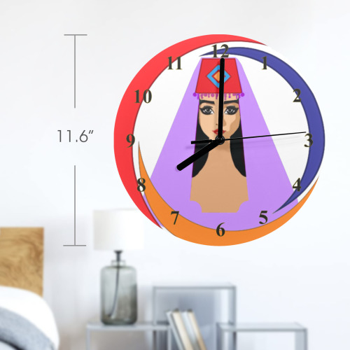 Armenian Beauty MDF Wall Clock