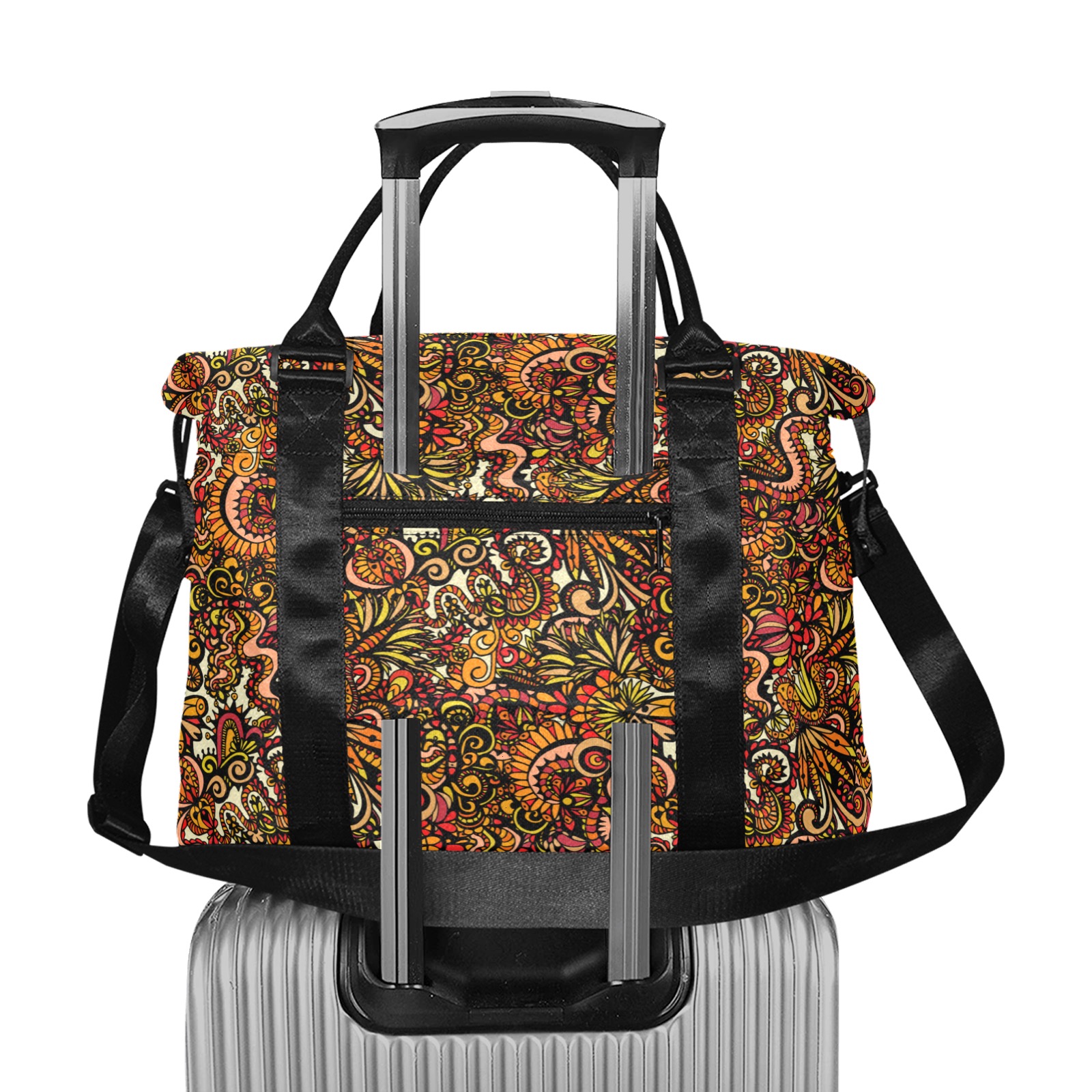 Dragonscape - small pattern Large Capacity Duffle Bag (Model 1715)