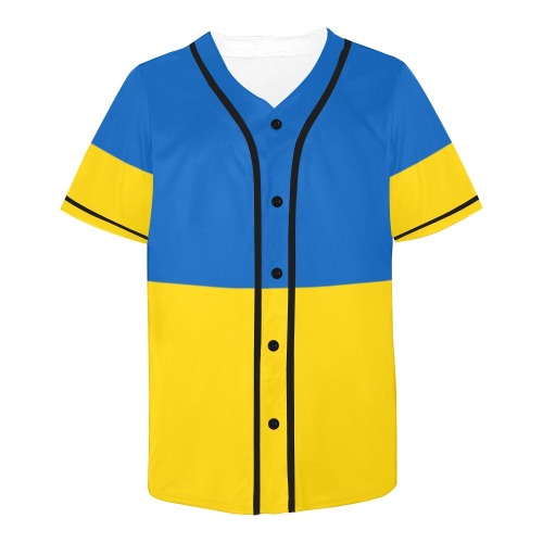 UKRAINE All Over Print Baseball Jersey for Men (Model T50)
