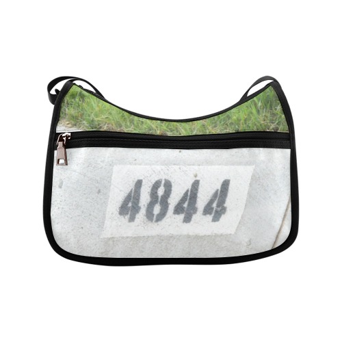 Street Number 4844 with Black Background Crossbody Bags (Model 1616)