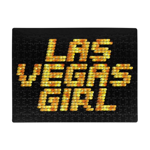 Las Vegas Girl Neon A3 Size Jigsaw Puzzle (Set of 252 Pieces)