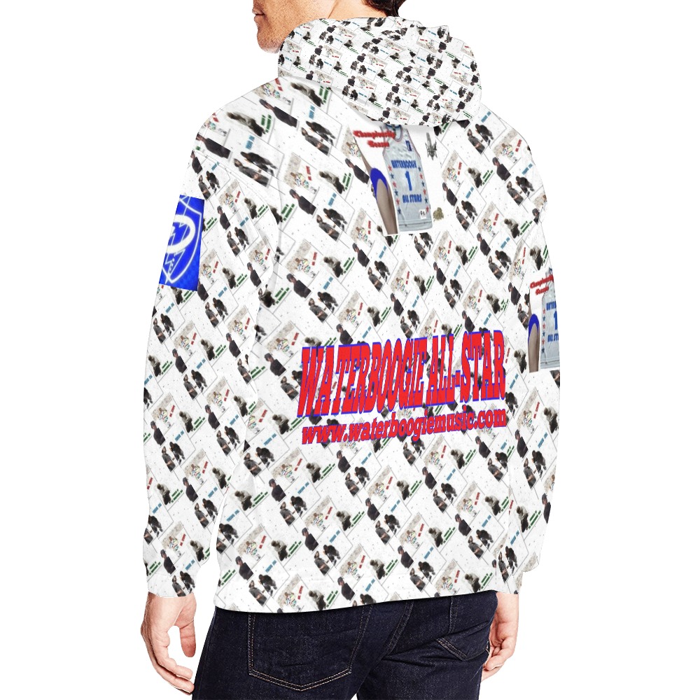 DIONIO Clothing - Waterboogie All-Stars Hoodie (Repeat Logo) All Over Print Hoodie for Men (USA Size) (Model H13)