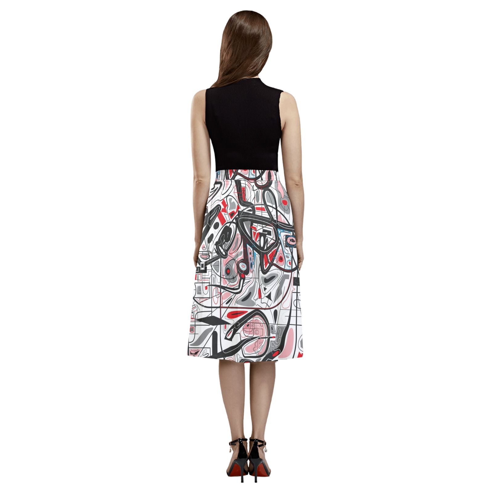 Model 2 Mnemosyne Women's Crepe Skirt (Model D16)