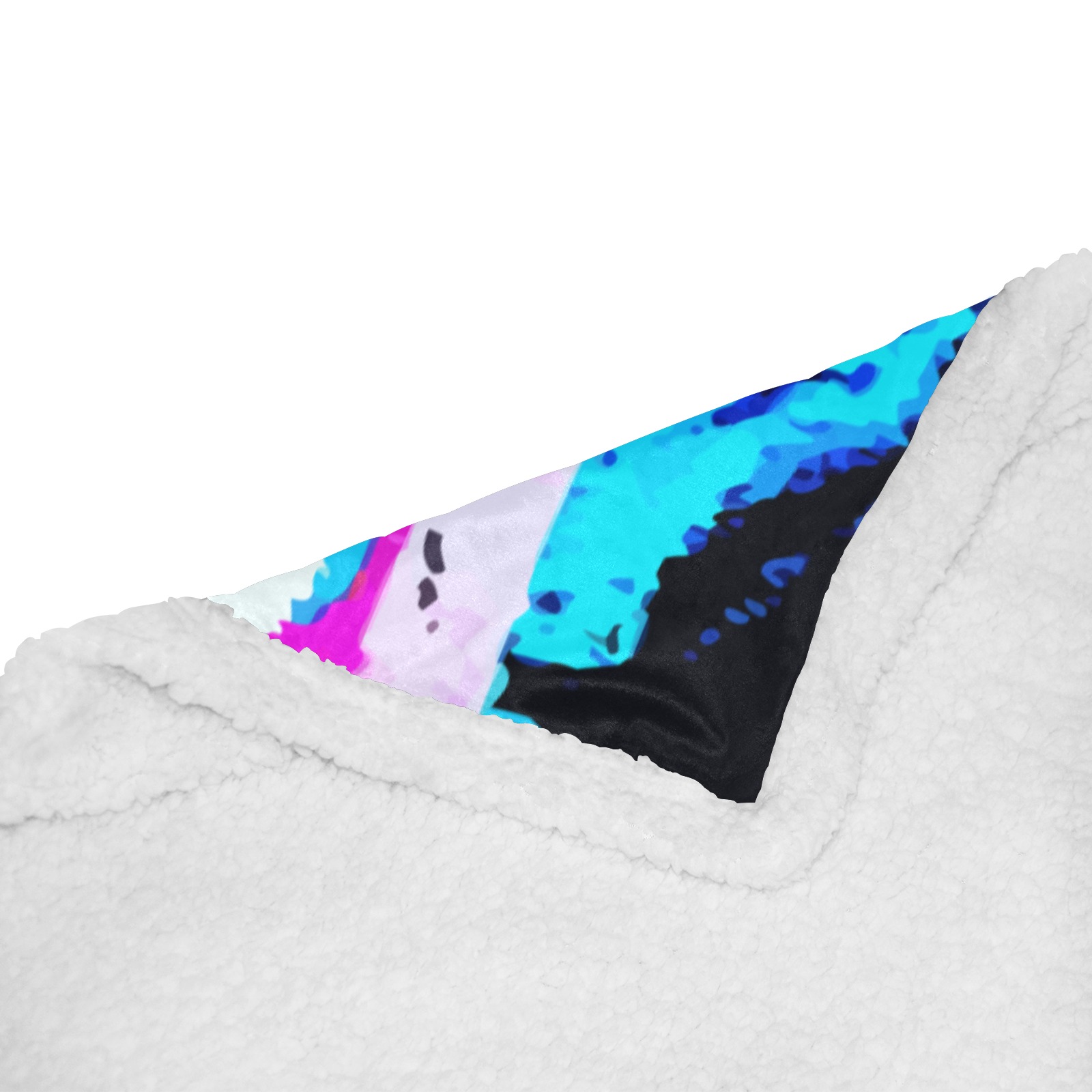 tintaliquida 2_vectorized Double Layer Short Plush Blanket 50"x60"