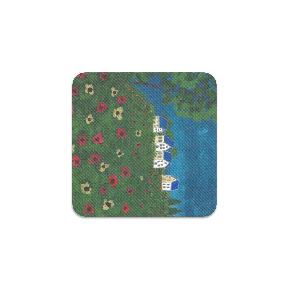 The Field of Poppies Square Coaster