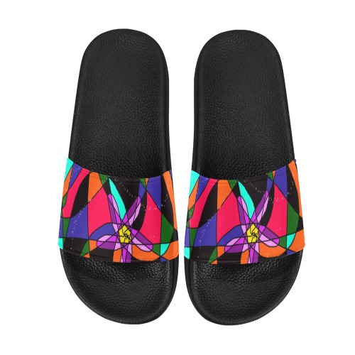 Abstract Design S 2020 Women's Slide Sandals (Model 057)