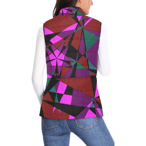 Abstract #13 2020 Women's Padded Vest Jacket (Model H44)